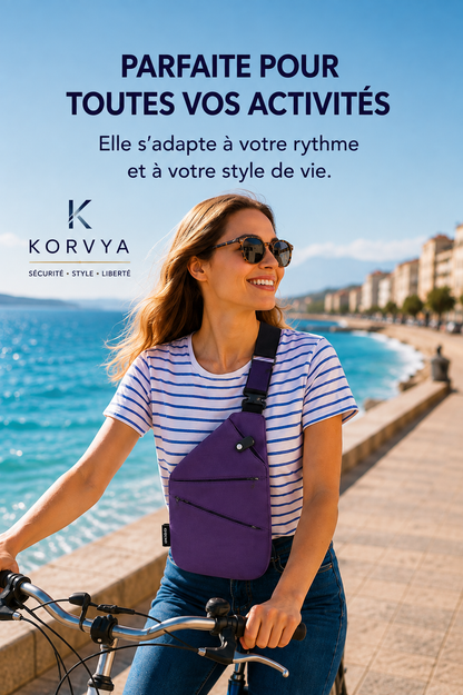 KORVYA ™ Sacoche à bandoulière